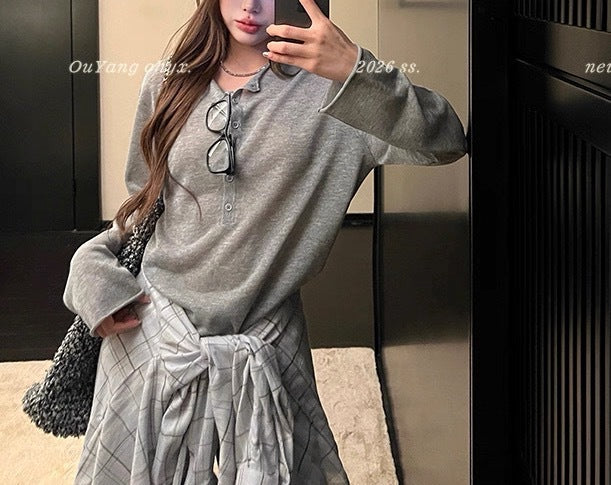 Must-Have! Luxurious Soft and Breathable Tencel Linen Ribbed Knit Top