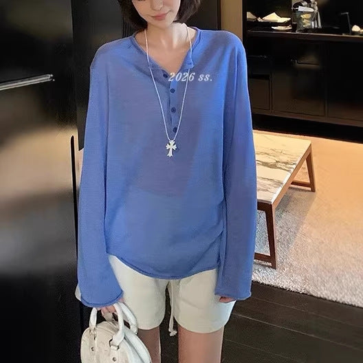 Must-Have! Luxurious Soft and Breathable Tencel Linen Ribbed Knit Top