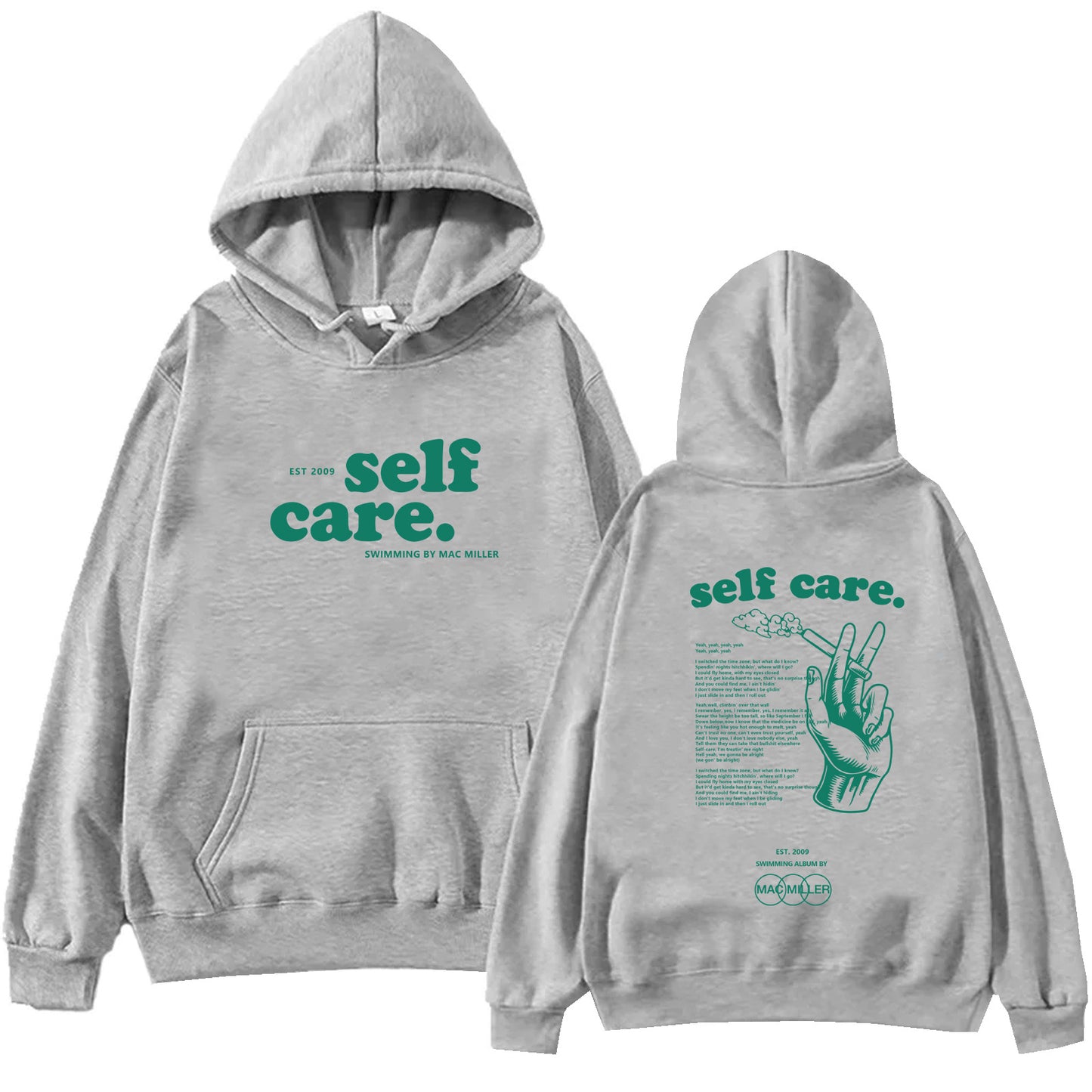 Mac Miller Self Care Printed Hoodie Loose Sweatshirt